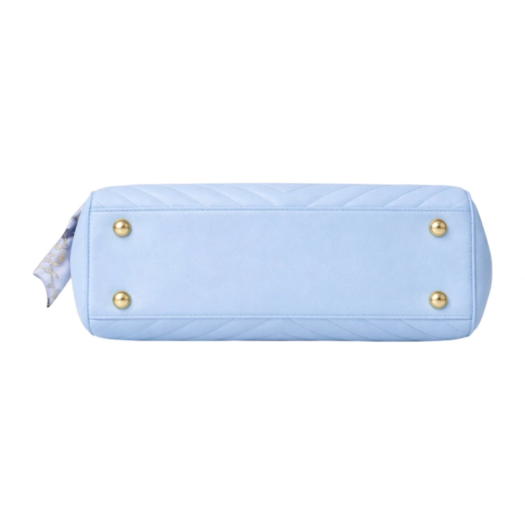 Velzir Elegant Pearl Handle Quilted Handbag