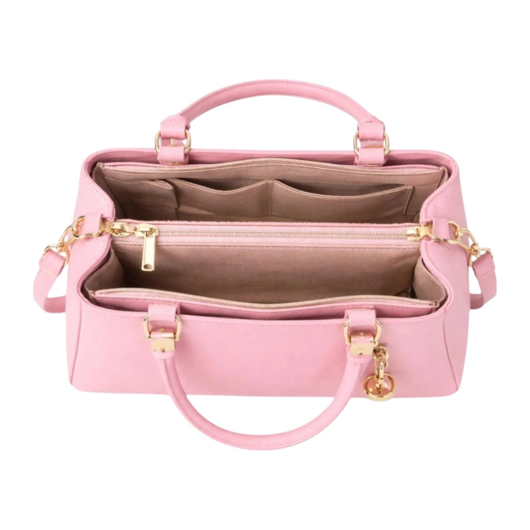 Velzir Jhai Women Light Pink Leather Shoulder Bag