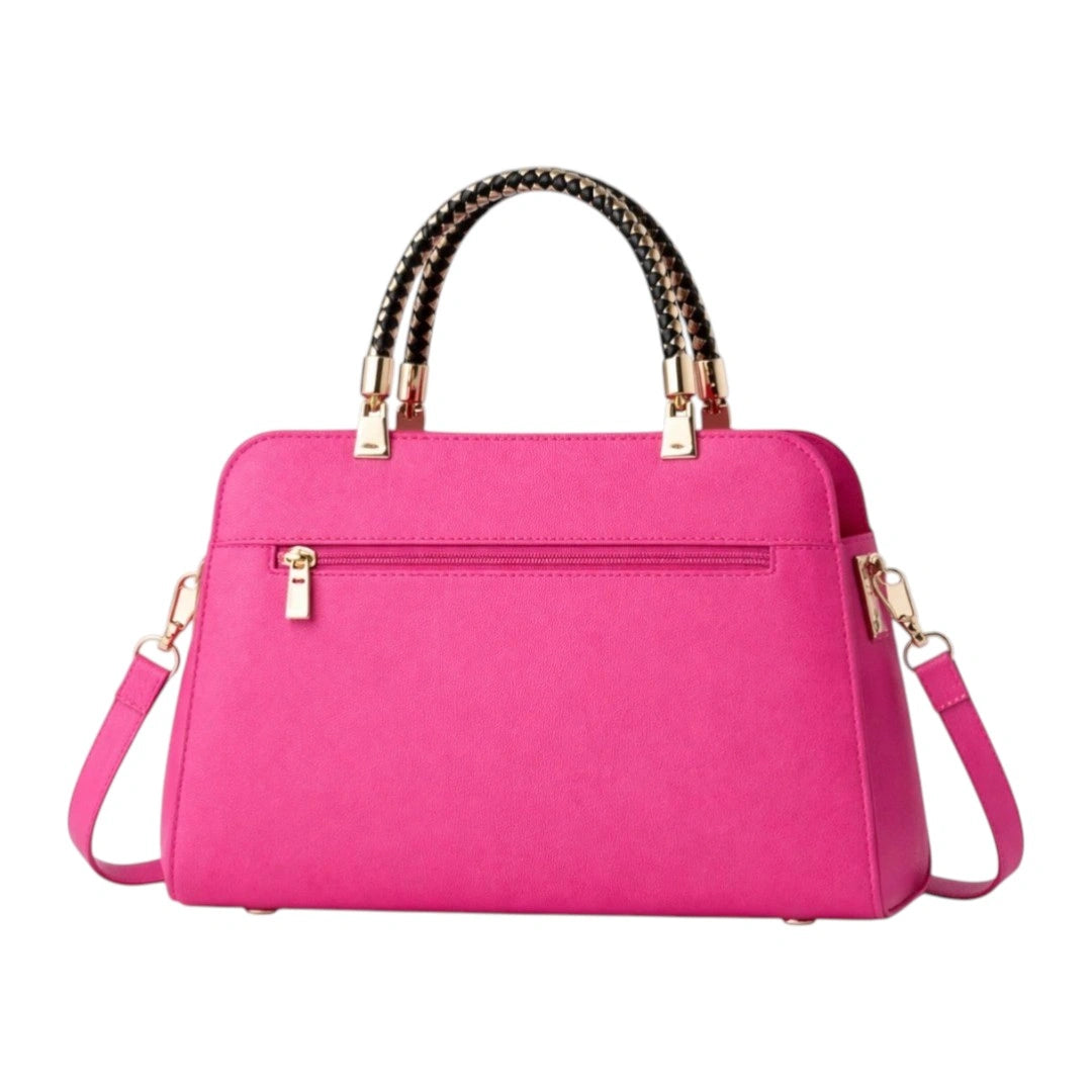 Velzir Jhai Hot Pink Women Leather Shoulder Bag