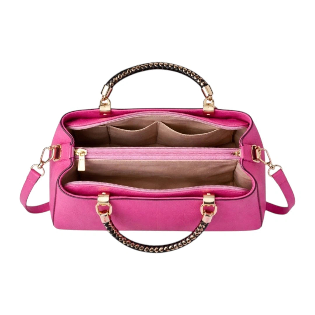 Velzir Jhai Hot Pink Women Leather Shoulder Bag